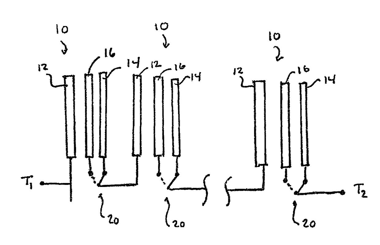 Metal-air electrochemical cell with high energy efficiency mode