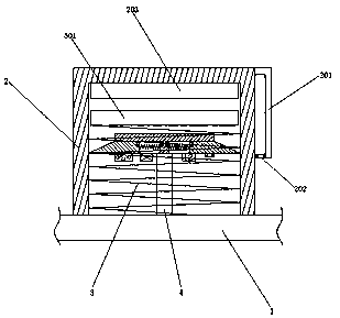 An emergency maintenance device for detecting the collapse of the rear suspension of automobiles and alarming