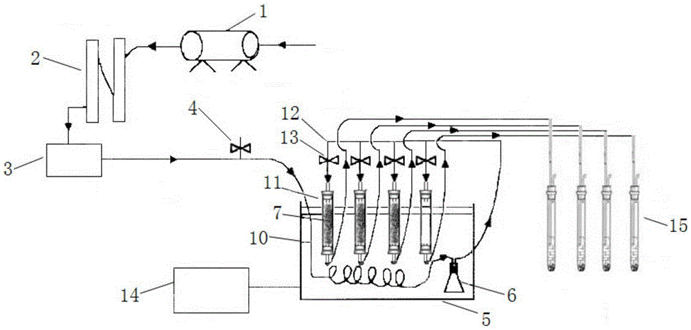 Device and method for dynamically and continuously measuring soil respiration rate and isotope composition by adopting large sample