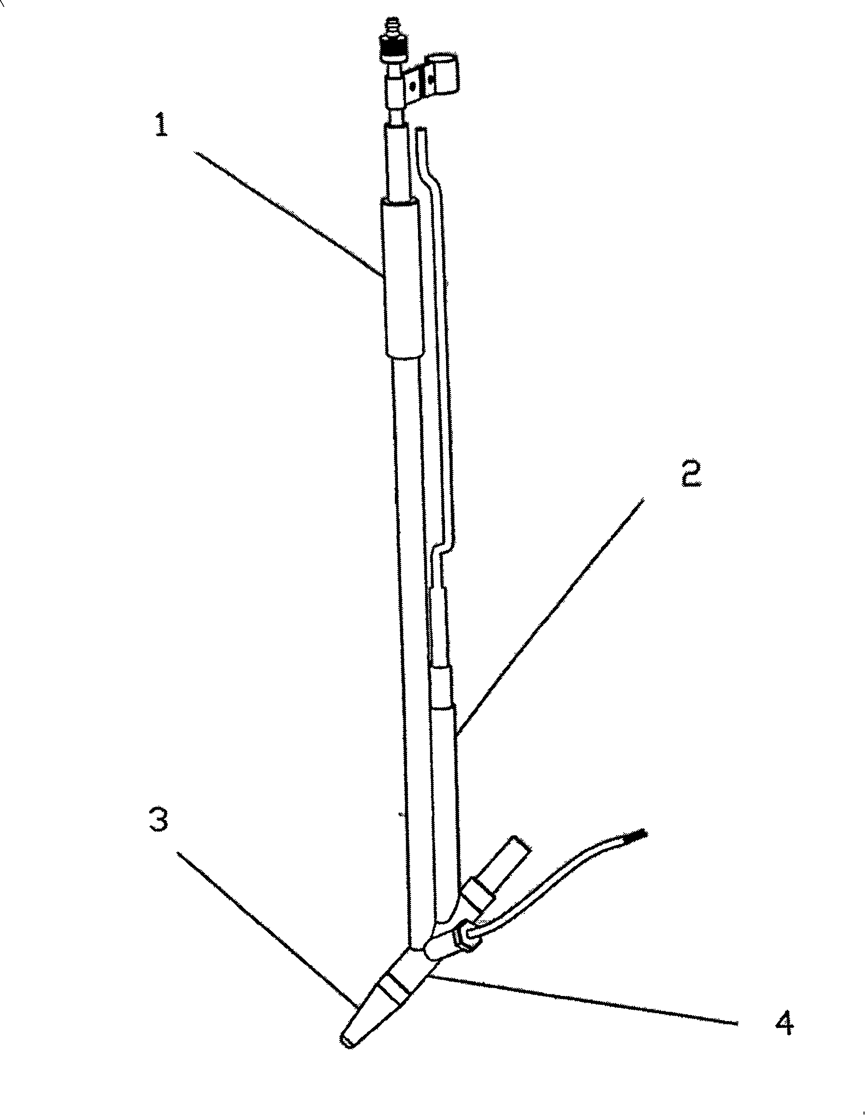 Glue line heating device of zigzag veneer longitudinal splicer