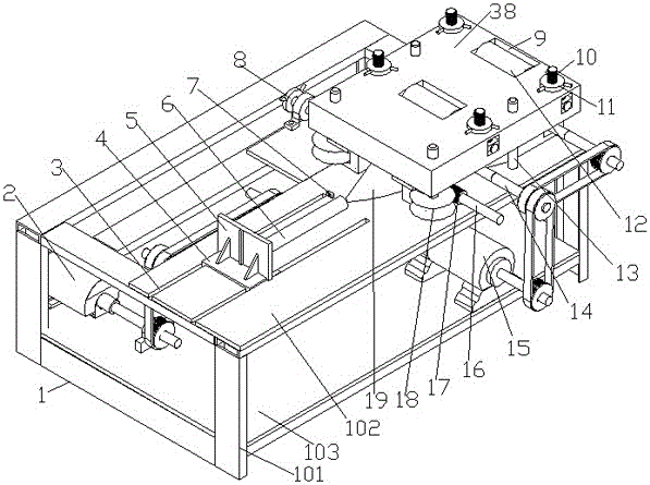 Moso bamboo extrusion-flattening processing device and method