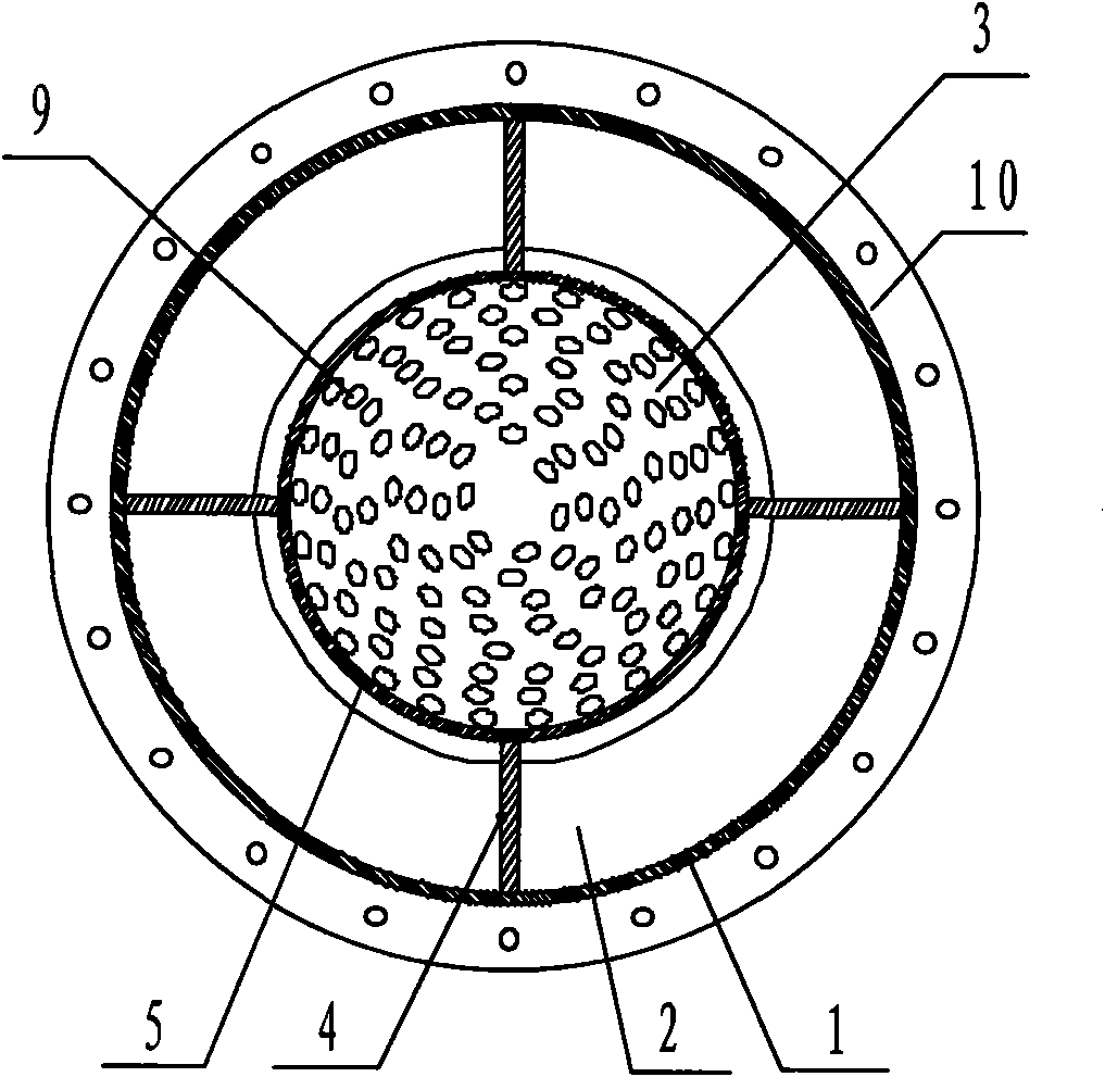 Mixer of coal mine extracted gas and ventilation gas