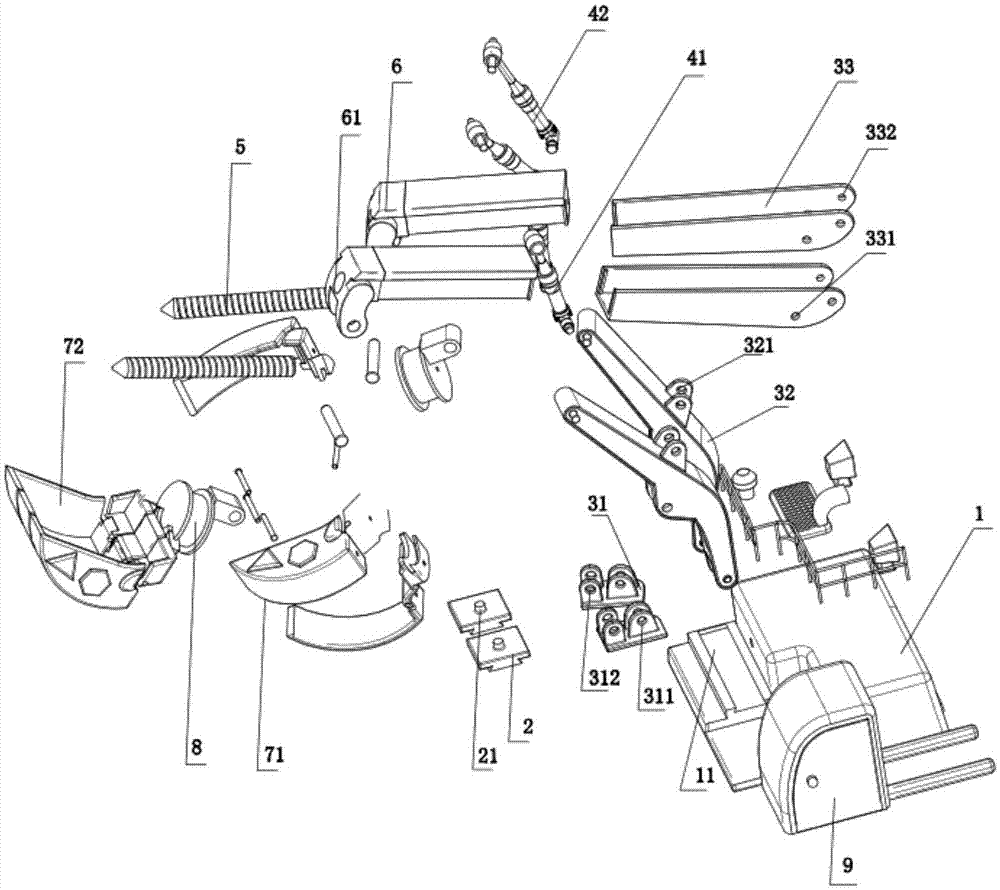 Multi-working-arm engineering van