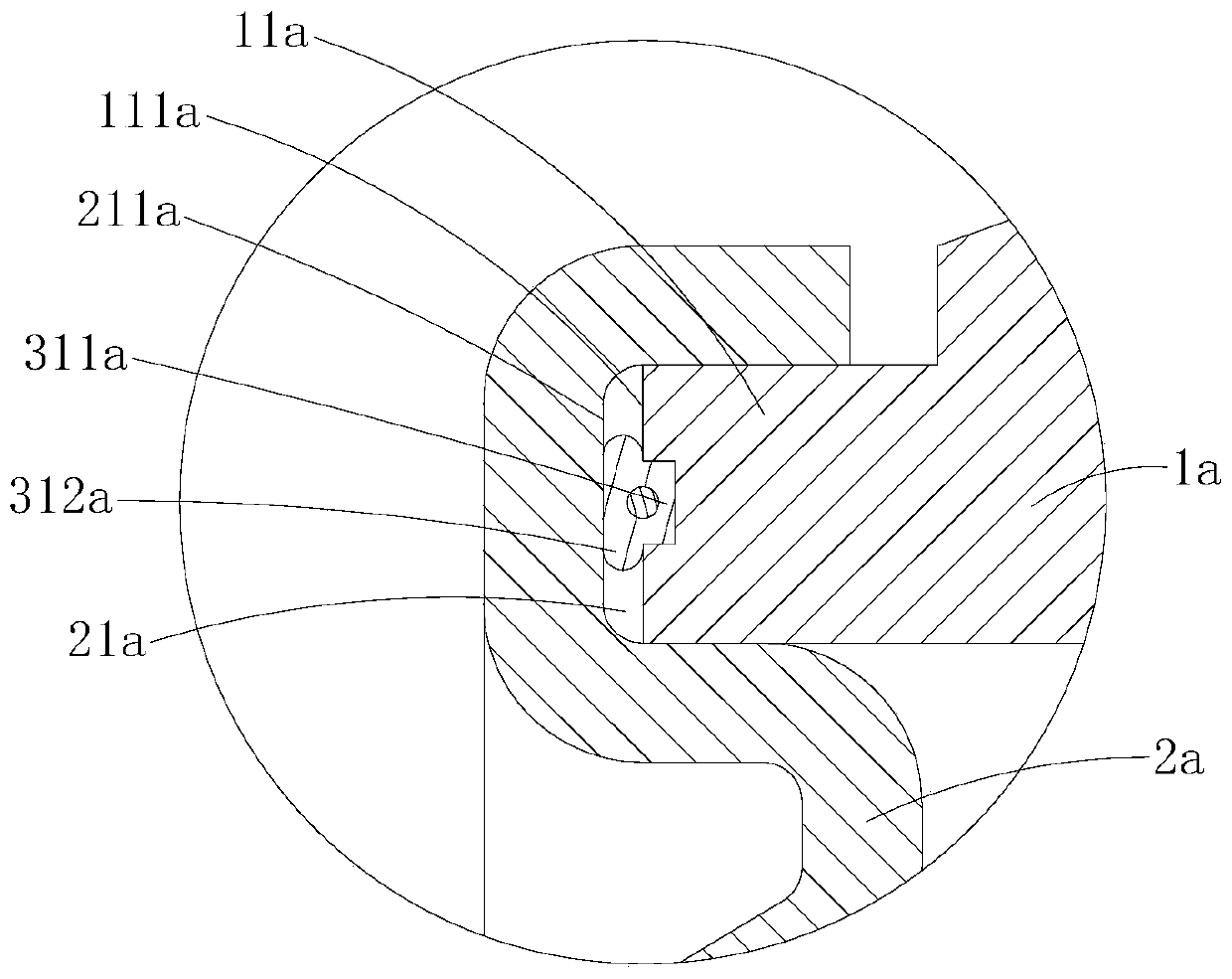 Waterproof sealing structure of plastic-sealed stator and bearing end cover and plastic-sealed motor