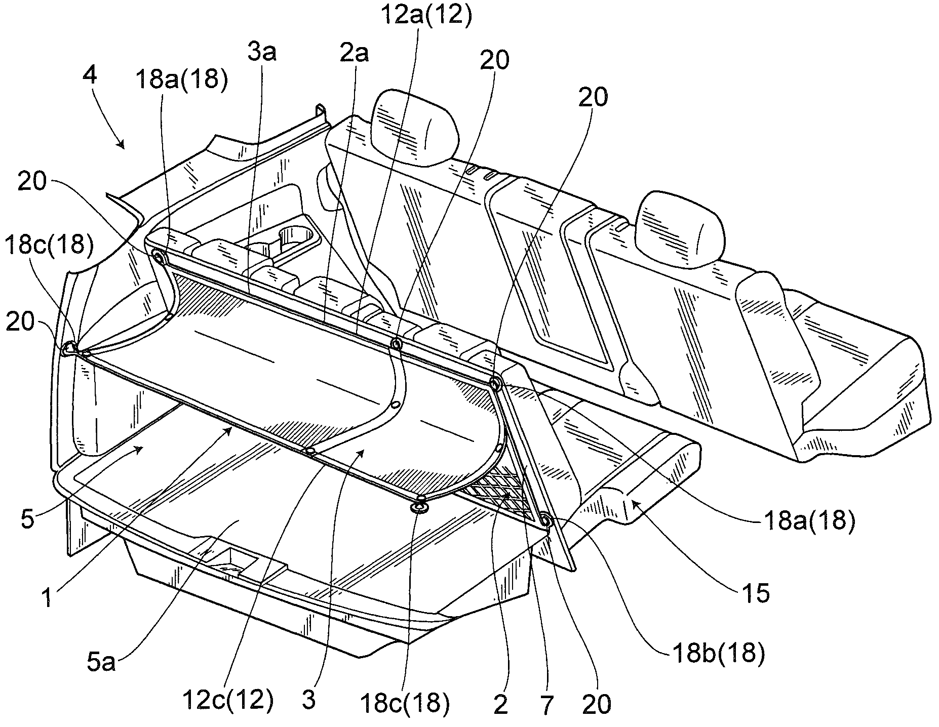 Cargo net for vehicle