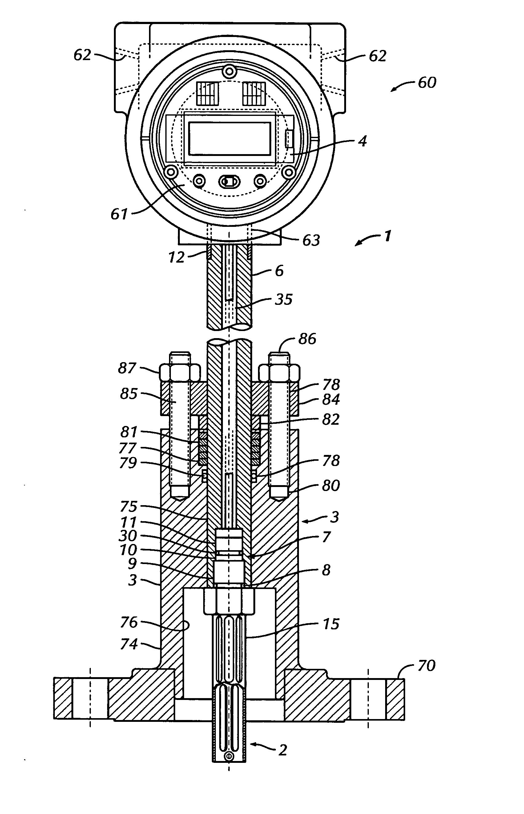 Device for determining the composition of a fluid mixture