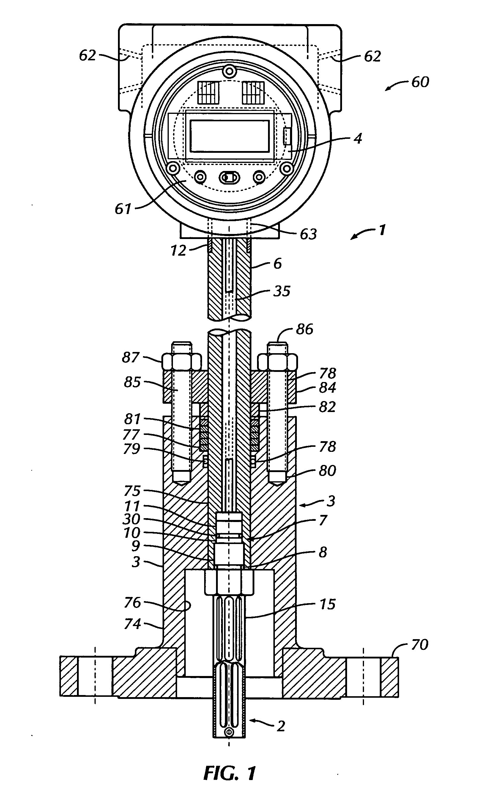 Device for determining the composition of a fluid mixture