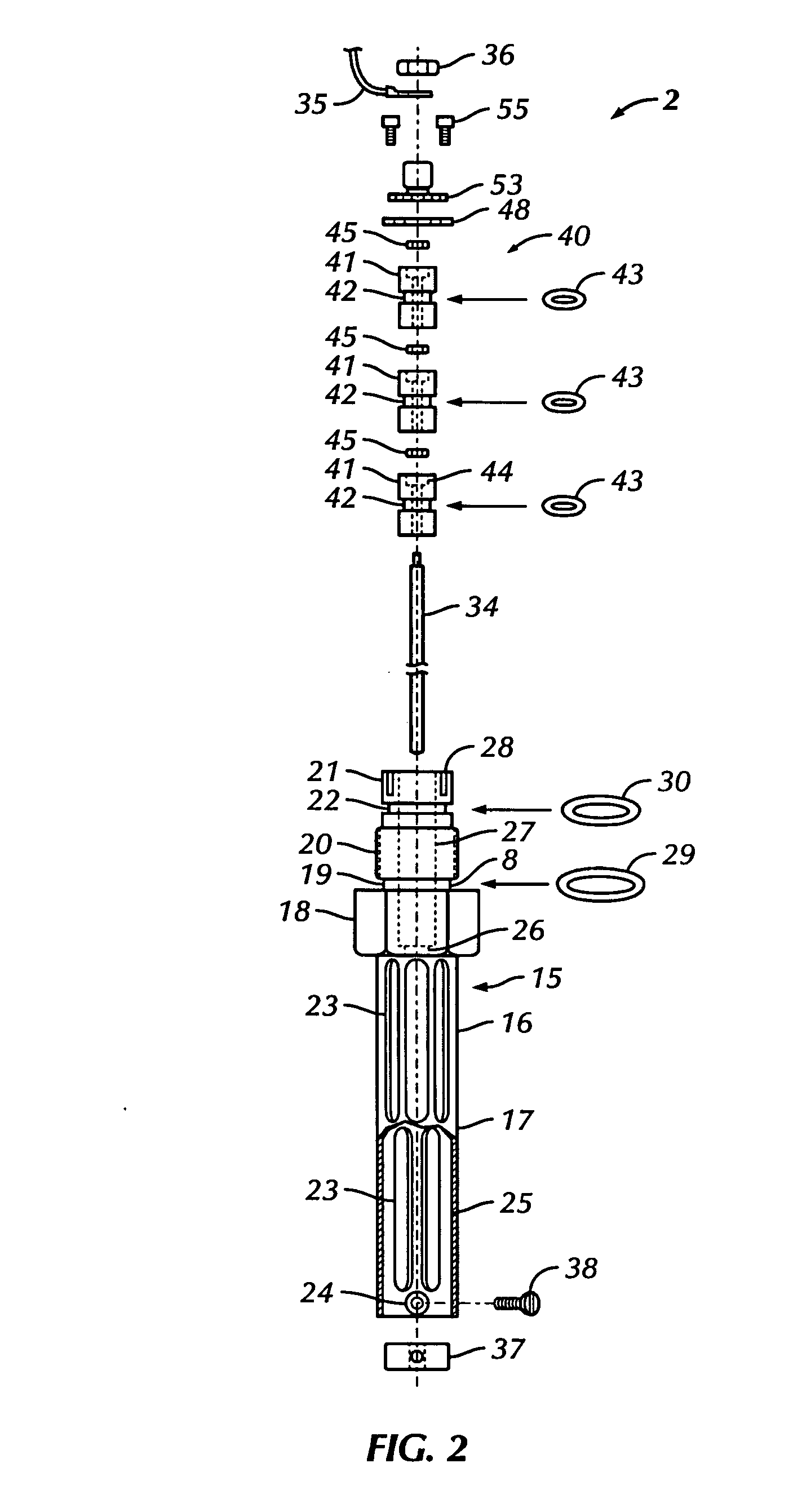 Device for determining the composition of a fluid mixture