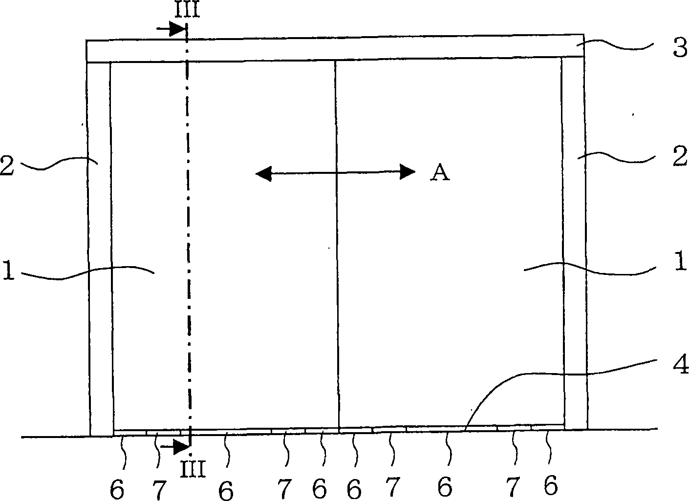 Elevator door device