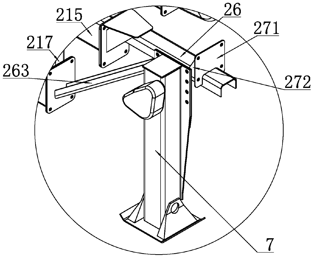 Color car framework convenient to disassemble