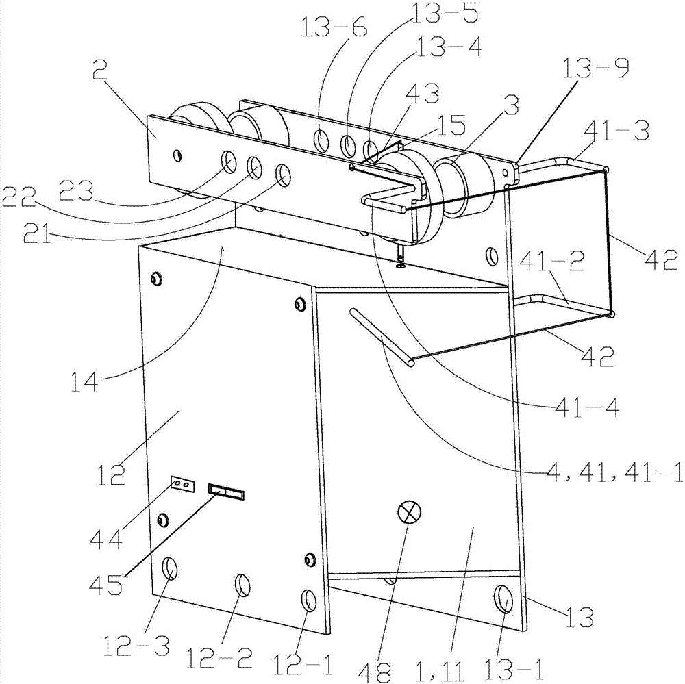 Overhead power transmission line foreign matter cleaning device