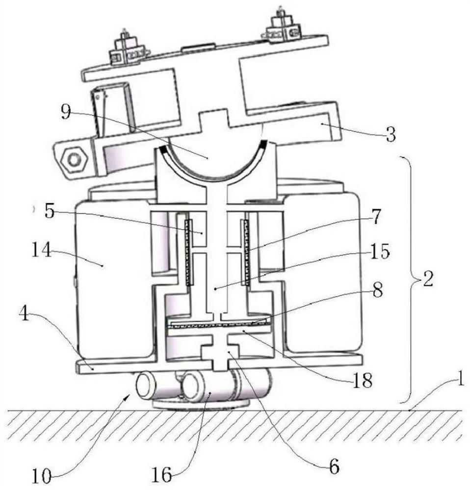 Self-adaptive six-degree-of-freedom air floating simulation test bench and calculation method thereof