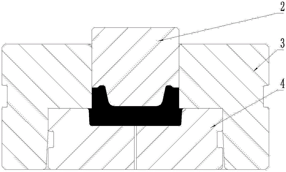 Forming method for contact seat and closed die special for forming method