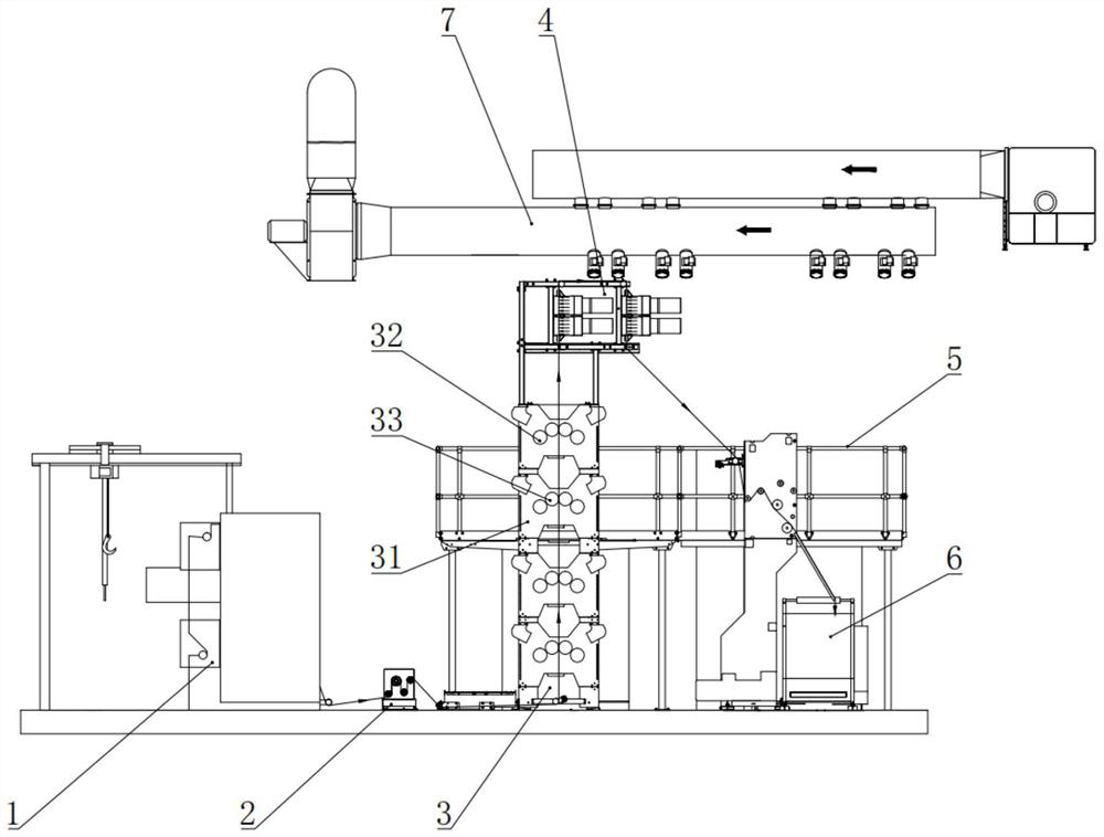 Reel tower type uv printing system