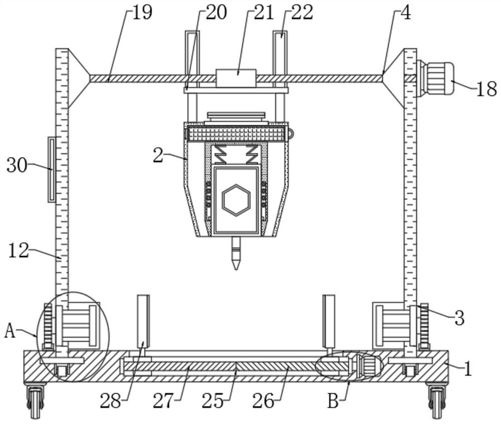 Storage battery electrode plate welding device