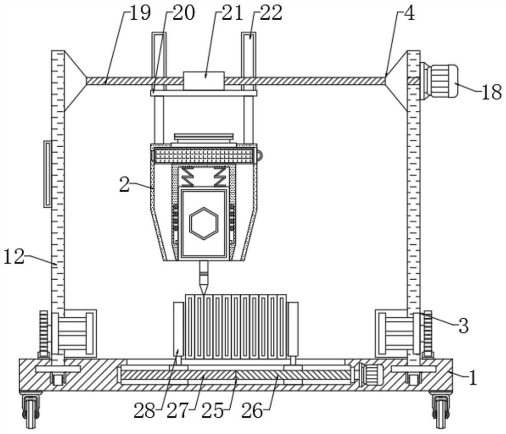 Storage battery electrode plate welding device