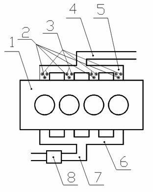 Hydrogen and gasoline dual fuel engine