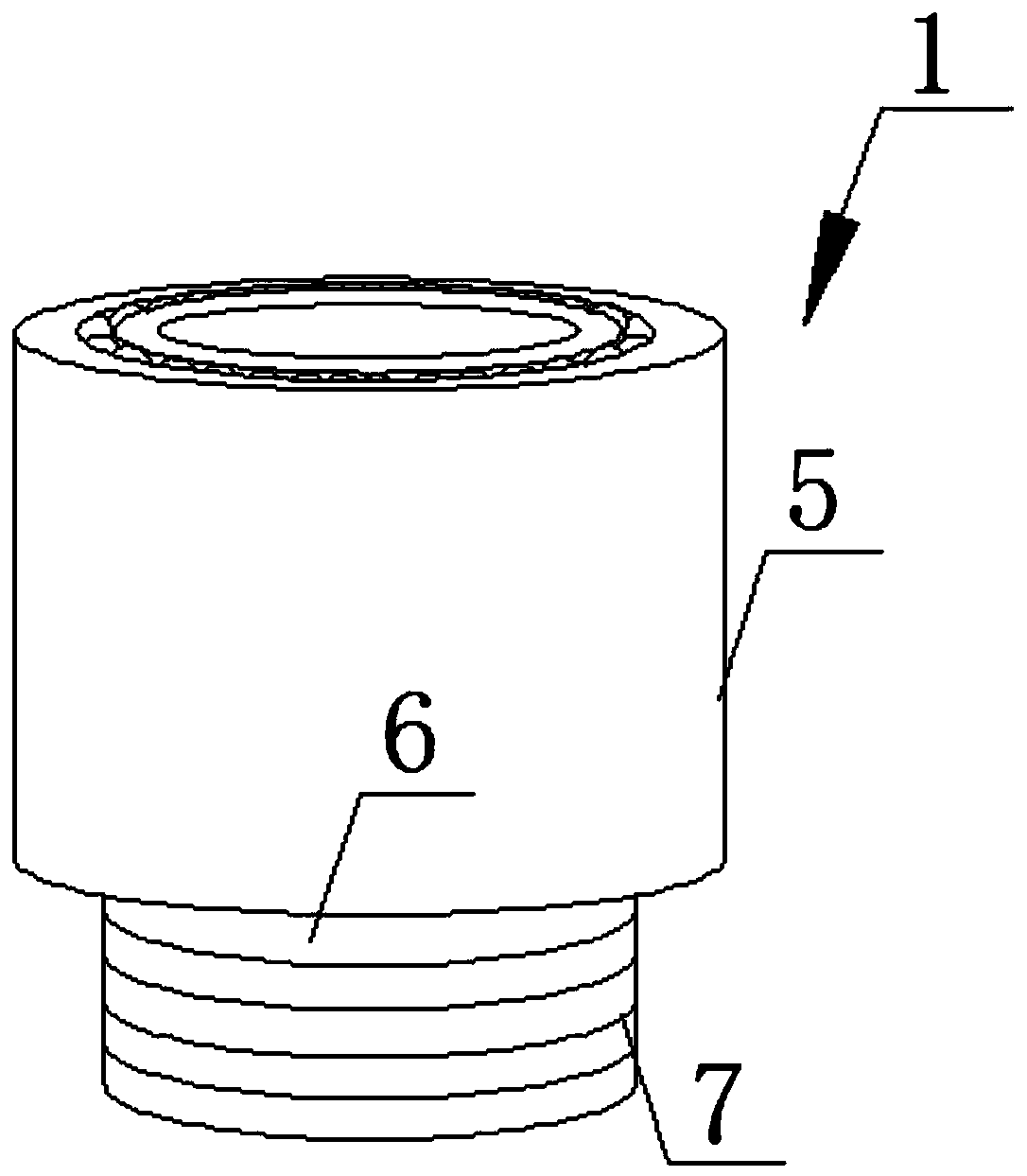 A fixing device for drill pipe during oil exploitation