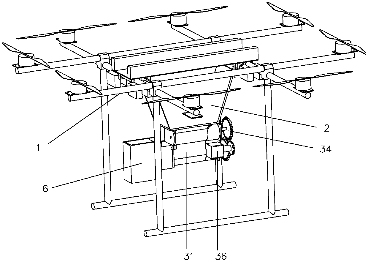 Putting system used for putting trichogramma honeycombs