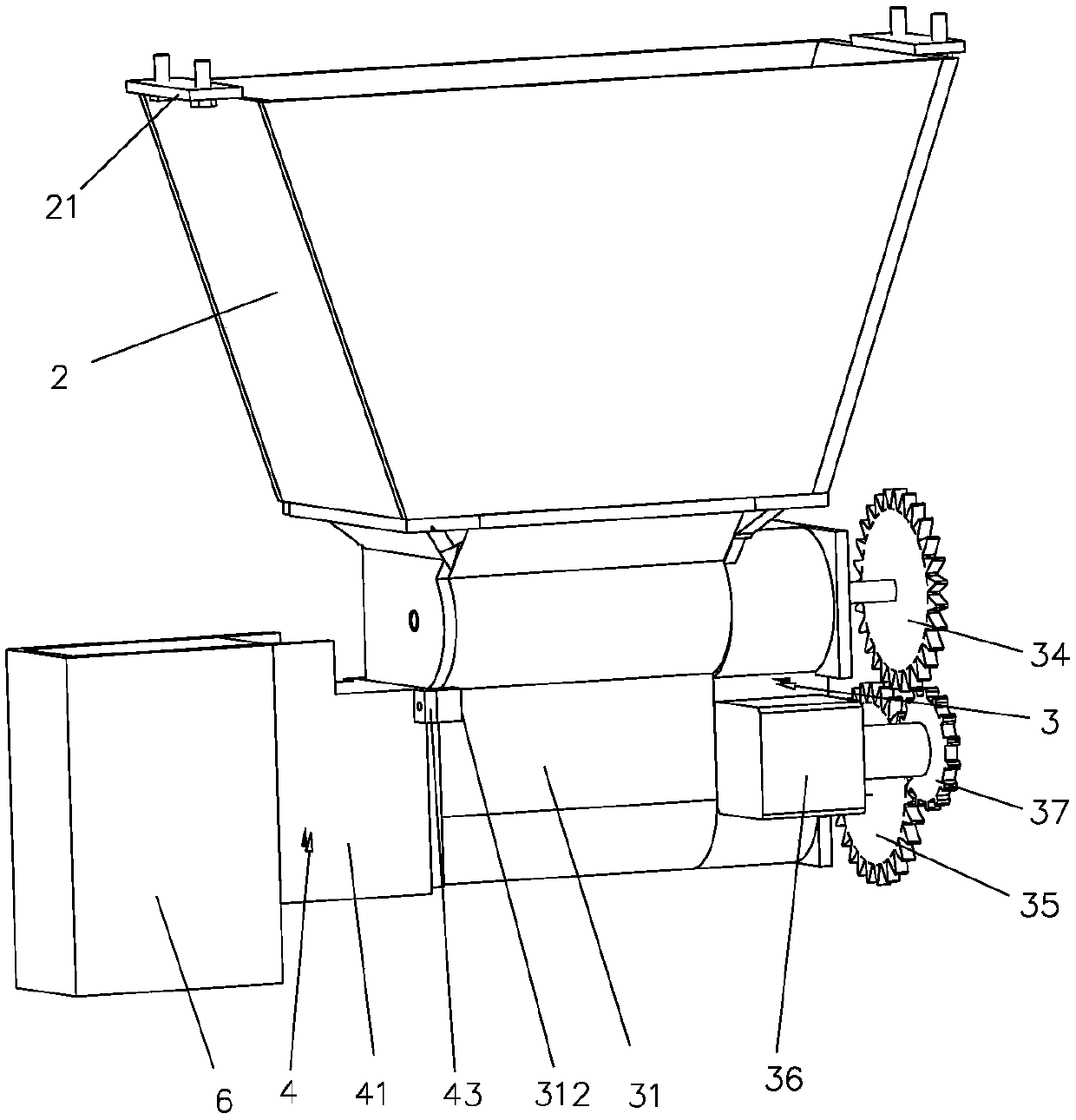 Putting system used for putting trichogramma honeycombs