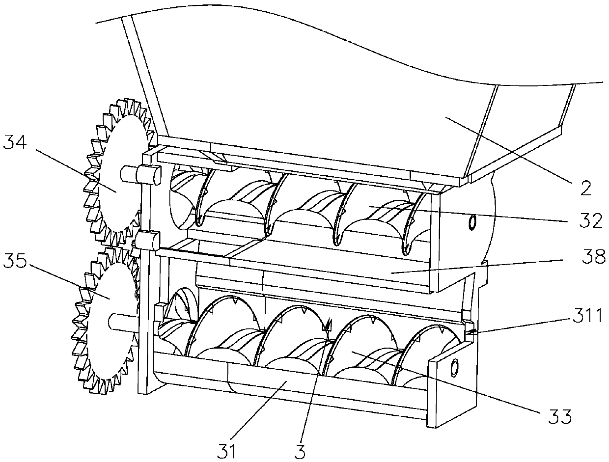 Putting system used for putting trichogramma honeycombs