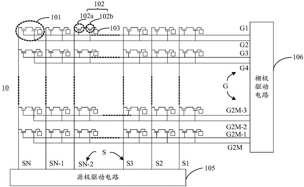 Array substrate, driving method and display device thereof