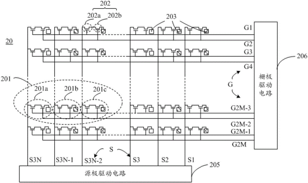 Array substrate, driving method and display device thereof