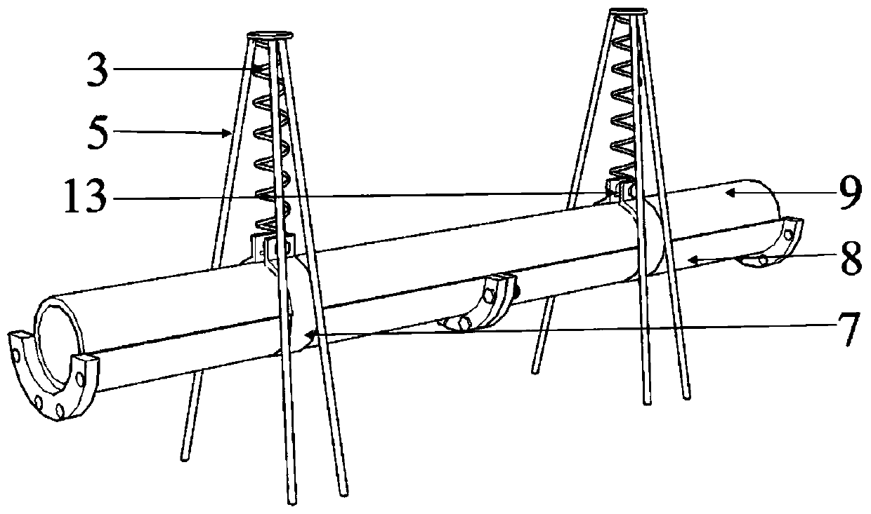 Vibration anti-blocking device and method for pneumatic conveying of concrete mortar