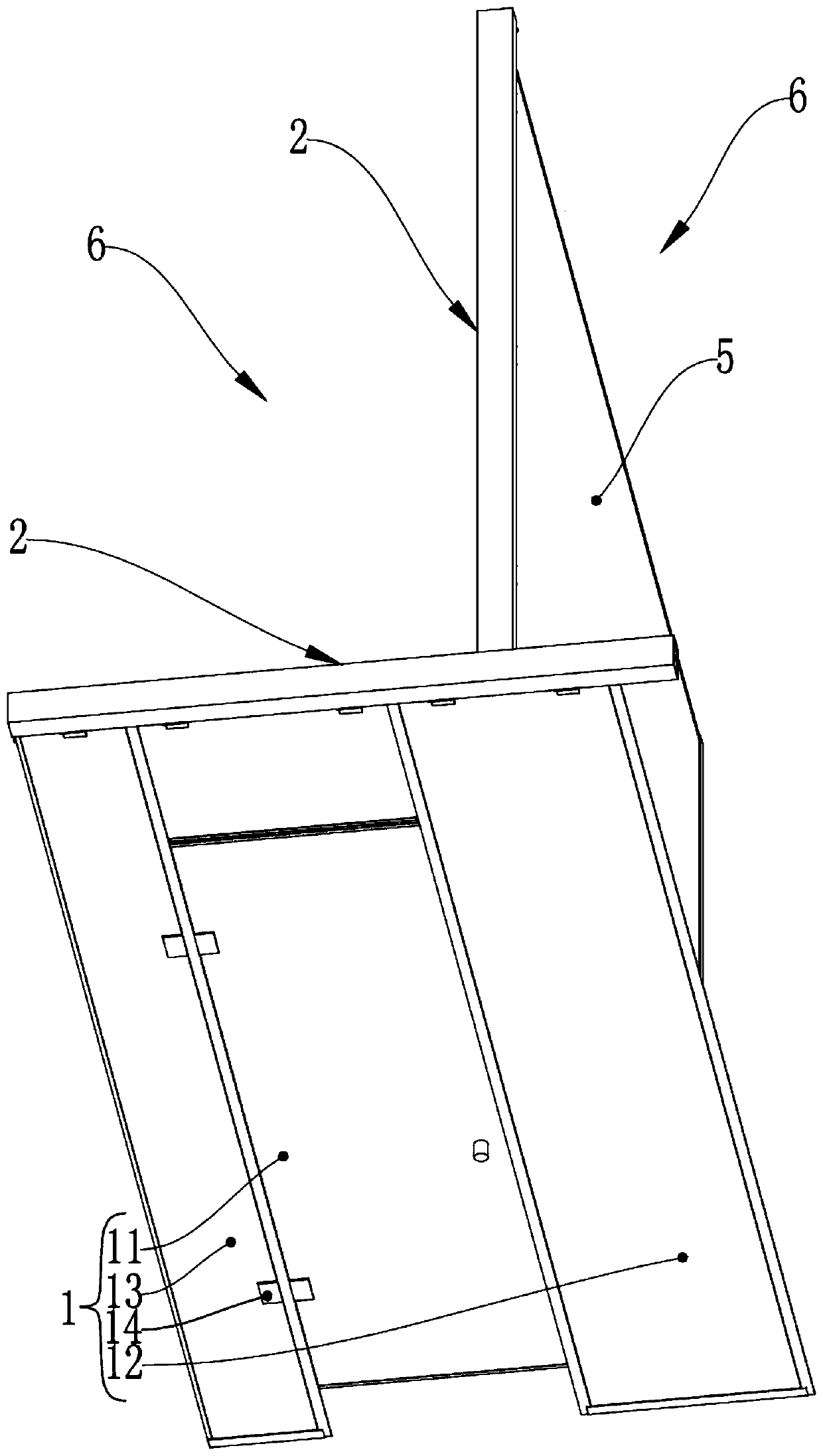 Assembled partition wall system convenient to install