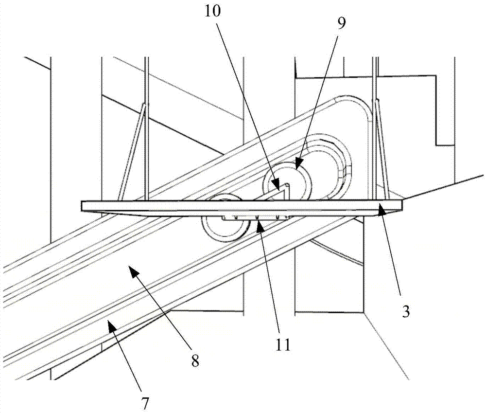 Guide rail standing type simple elevator and usage method thereof