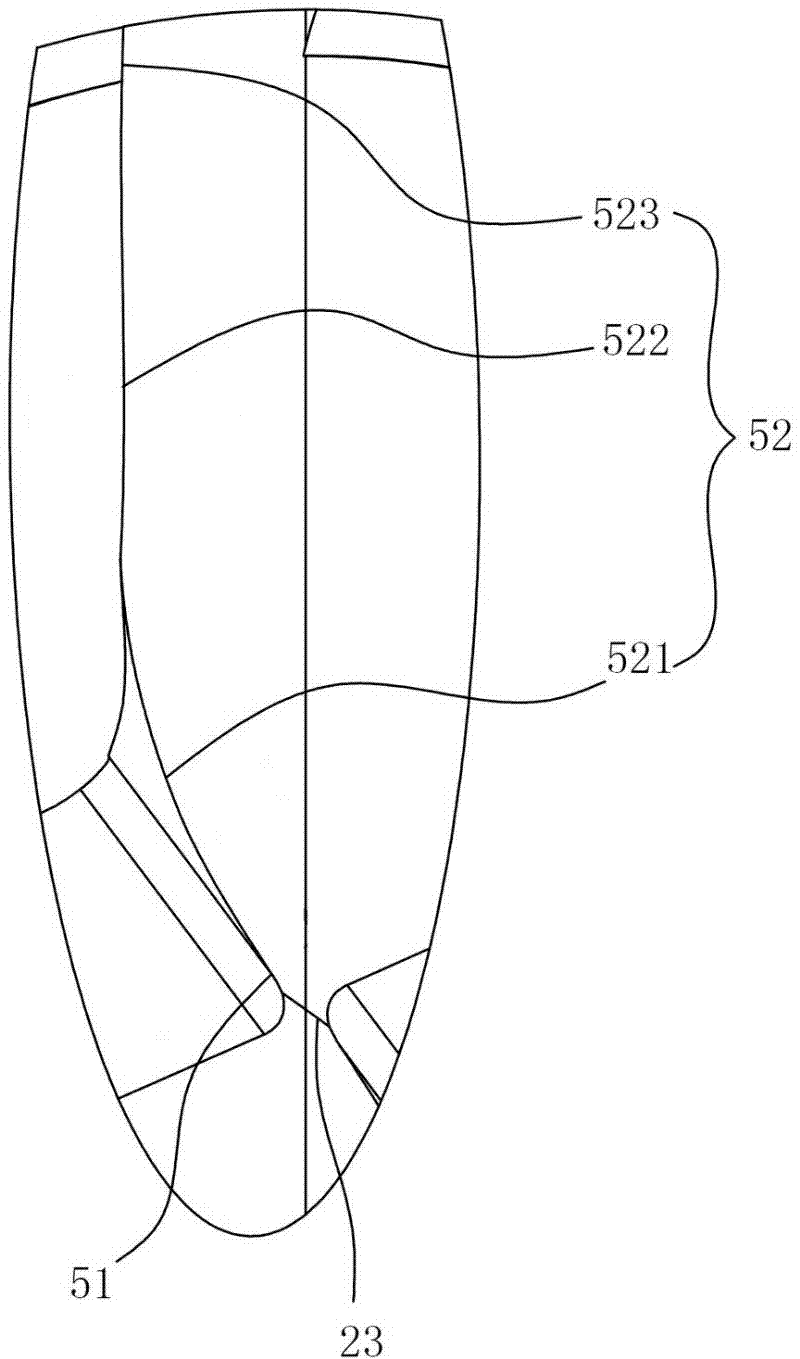 Drill bit for processing deep hole with large length-diameter ratio