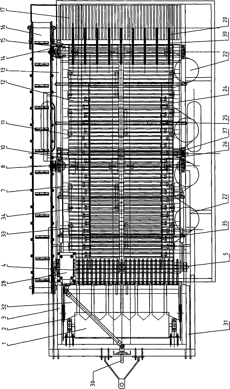 Staged packaging type potato combine harvester