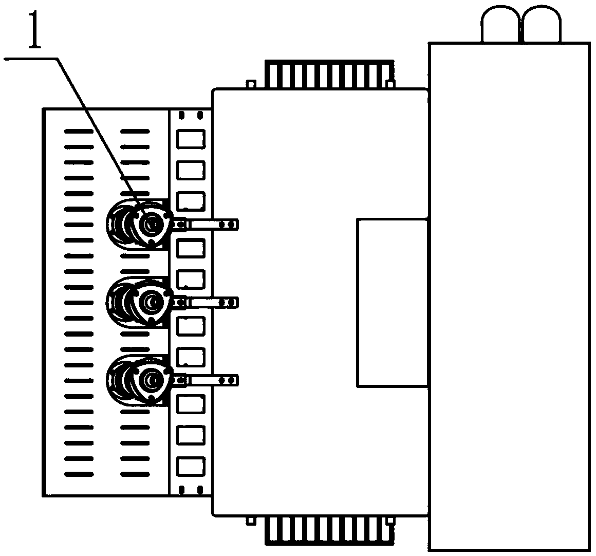 Integrated pole-type transformer platform complete device