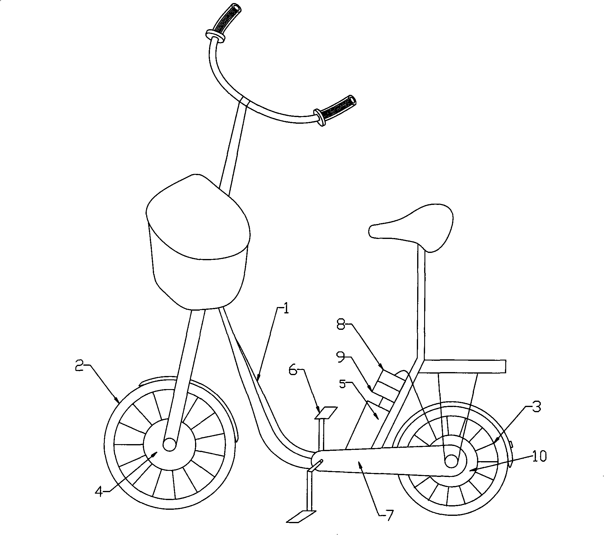 Energy-saving body-building electric vehicle