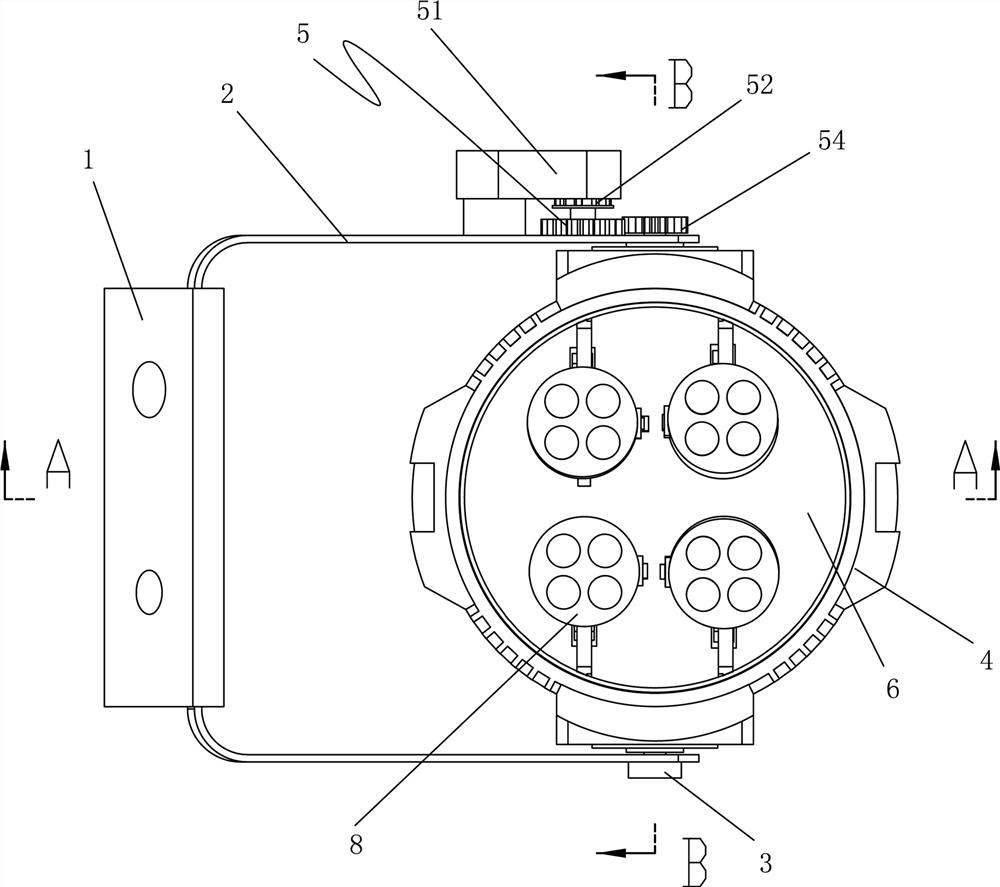 Intelligent LED spotlight and control method thereof