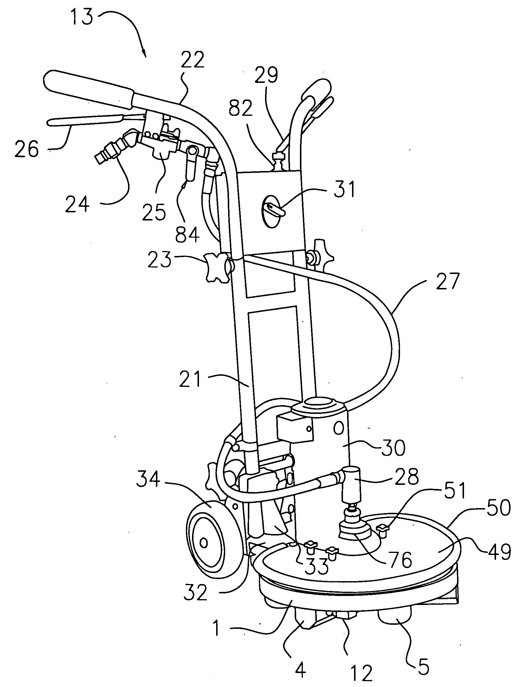 Rotary cleaning head