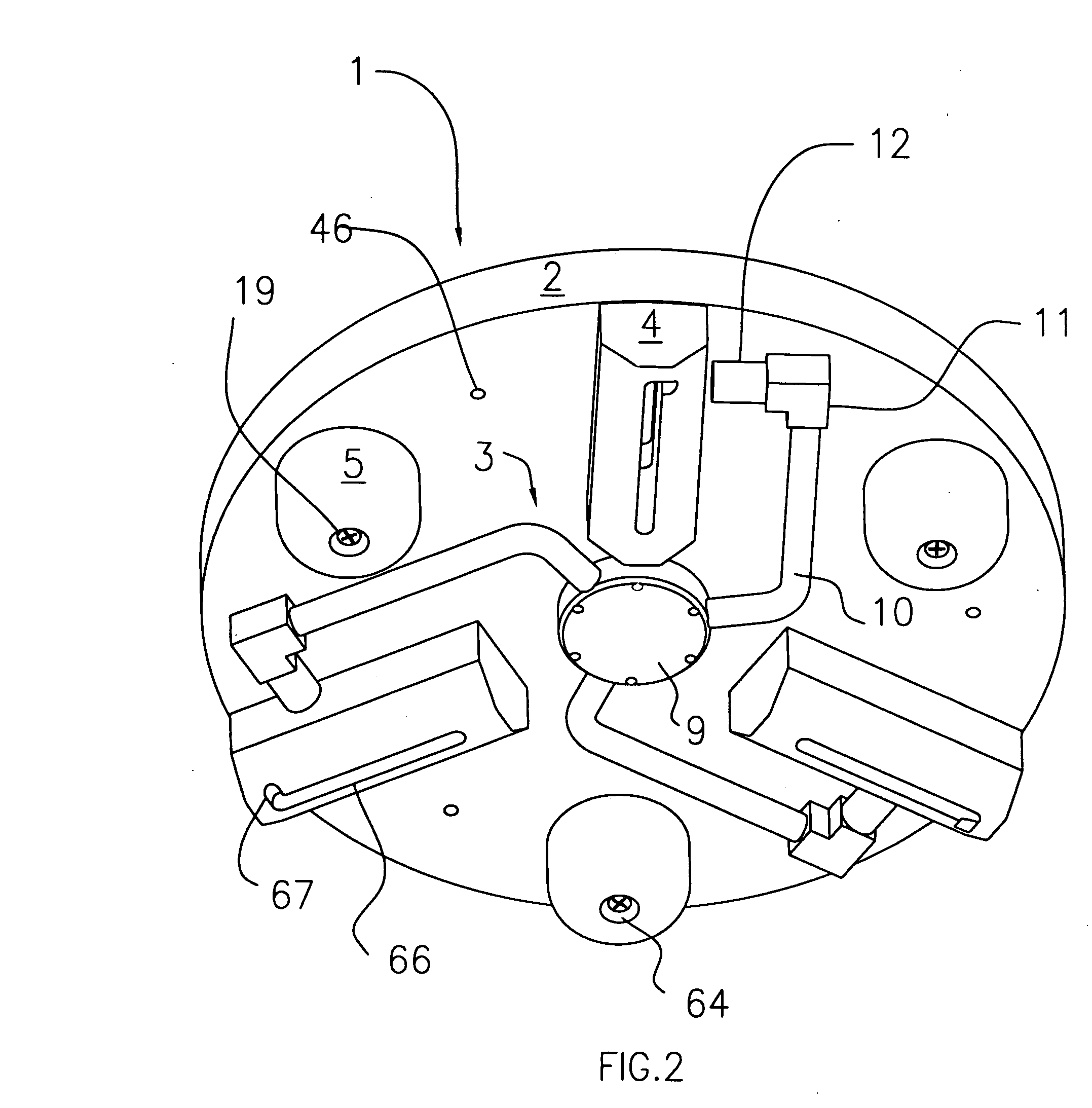 Rotary cleaning head