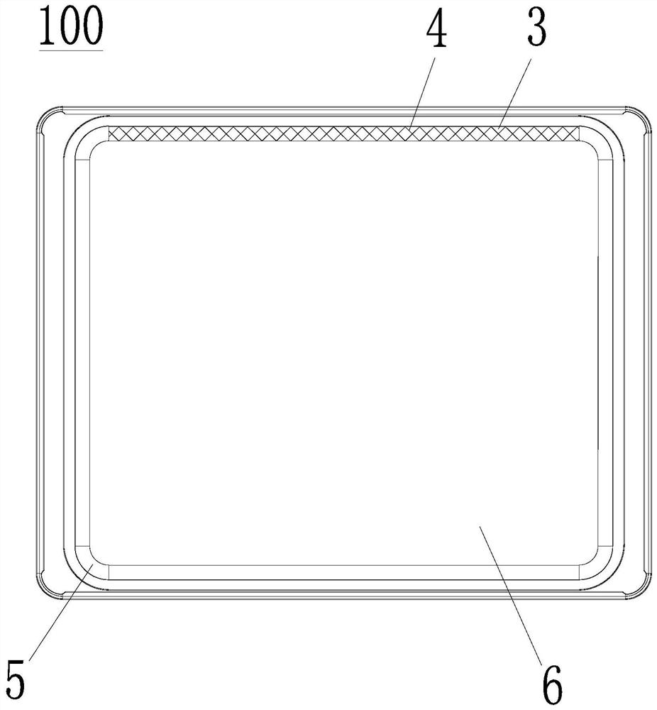 Baking tray and oven