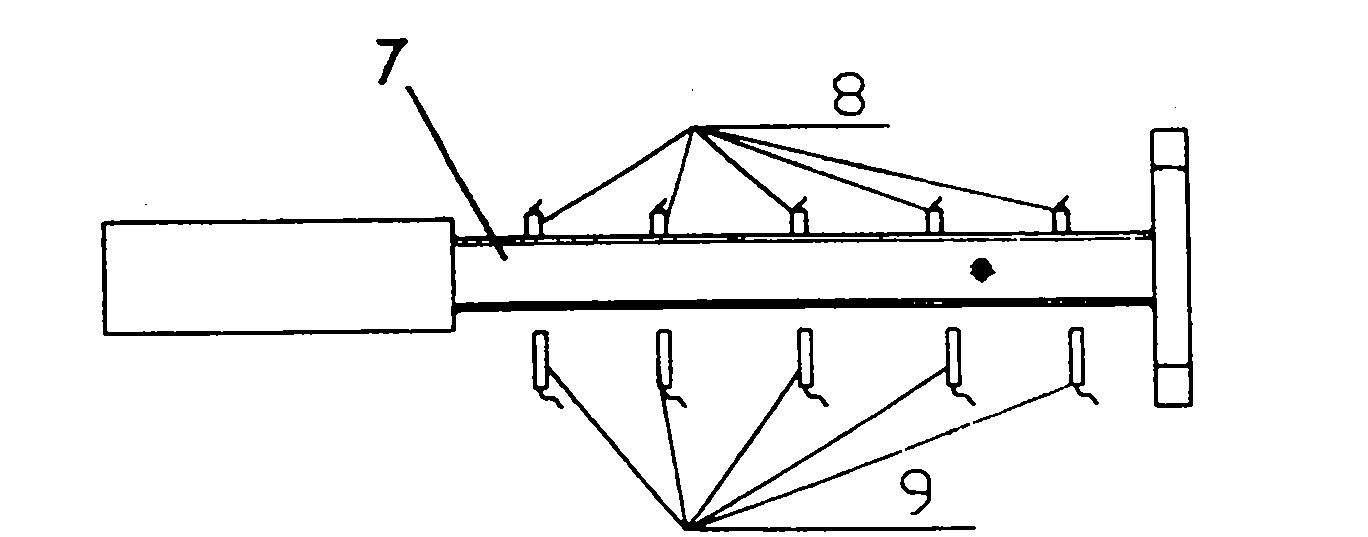 Turbine blade vibration test method and device