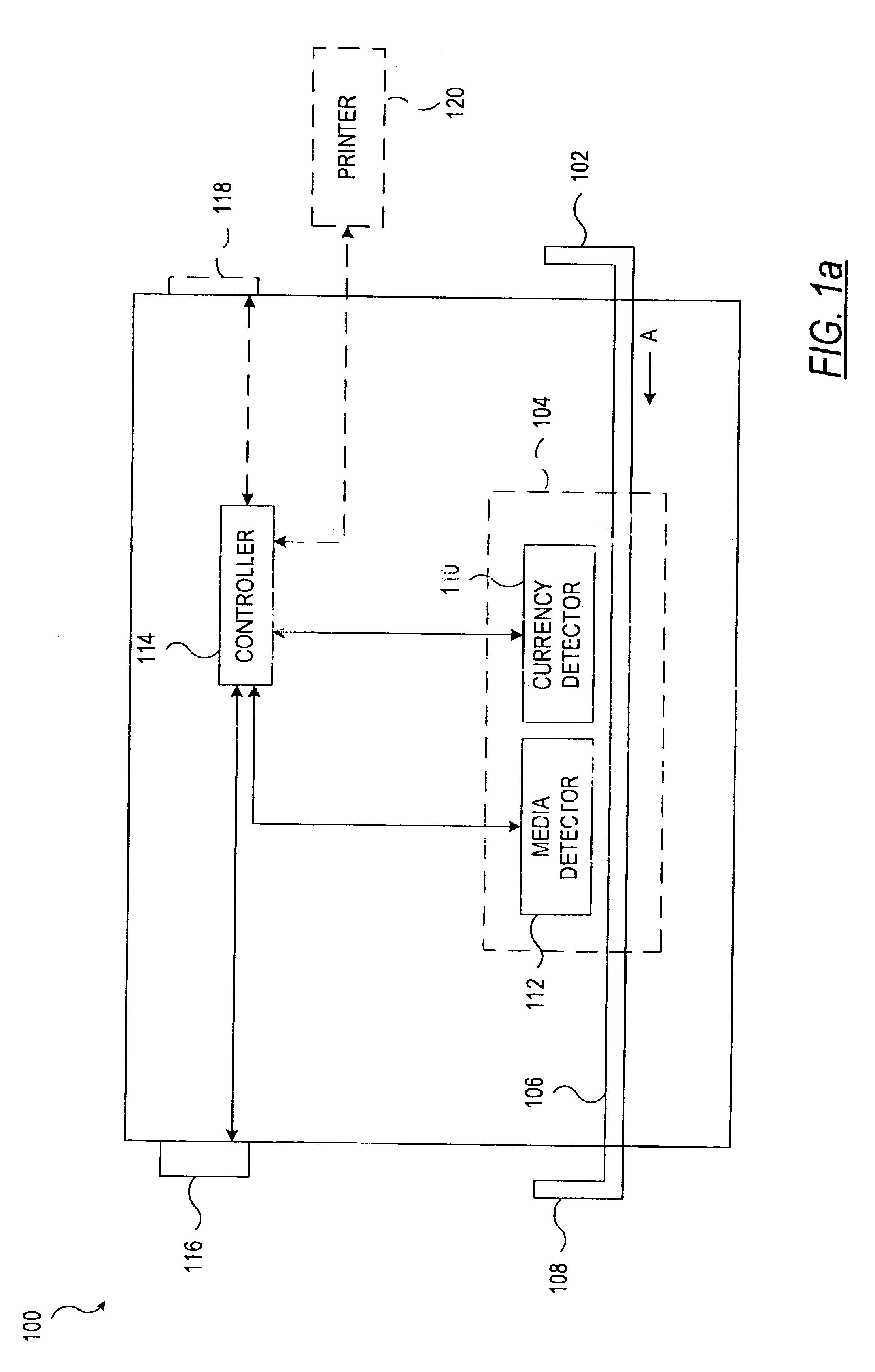 System and method for processing currency bills and documents bearing barcodes in a document processing device