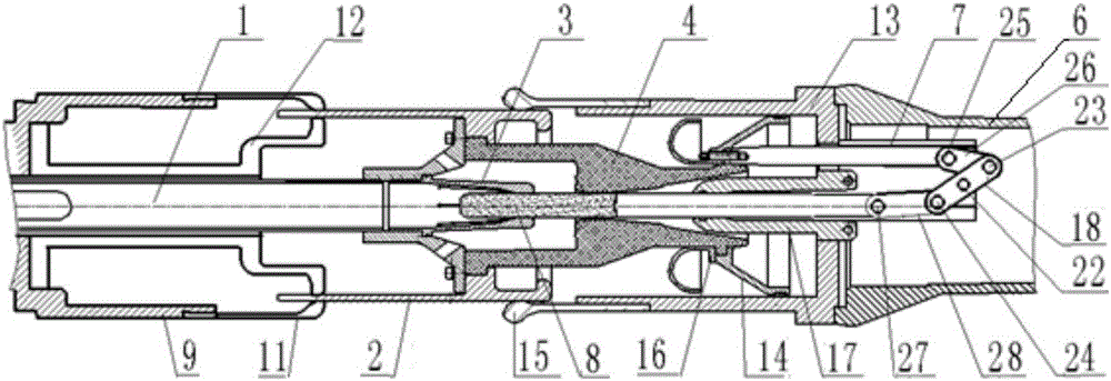 Dual-moving contact transmission device of circuit breaker