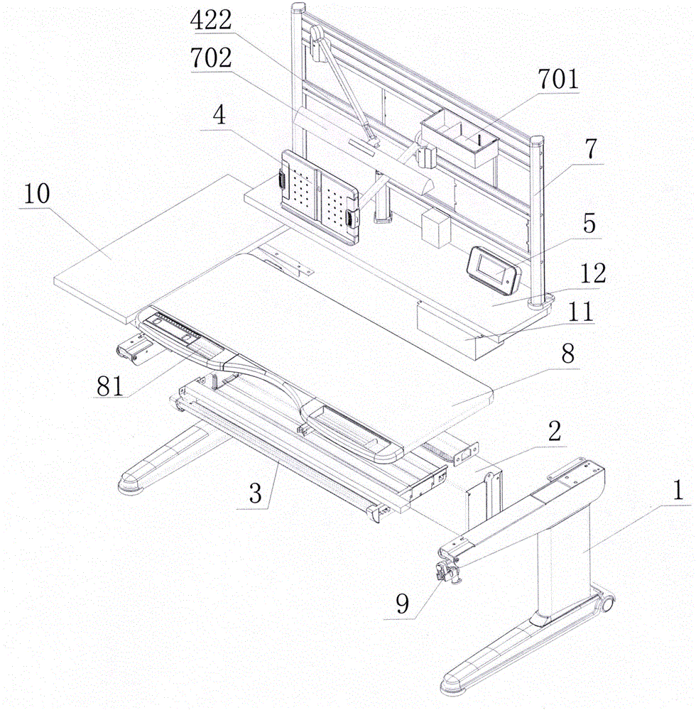 Intelligent and healthy lifting learning table