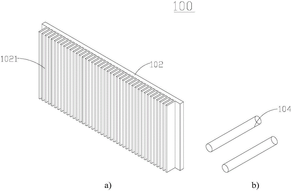 Potting heat dissipation device and power source device