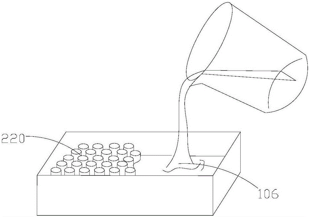 Potting heat dissipation device and power source device