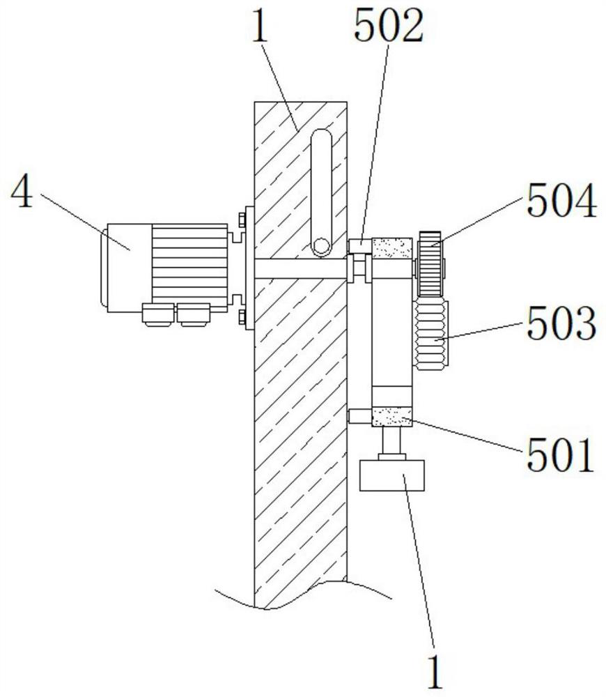 Embossing device for processing stone-plastic floor