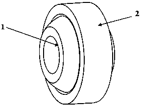 All-ceramic knuckle bearing for high temperature, easy corrosion and easy oxidation working environment