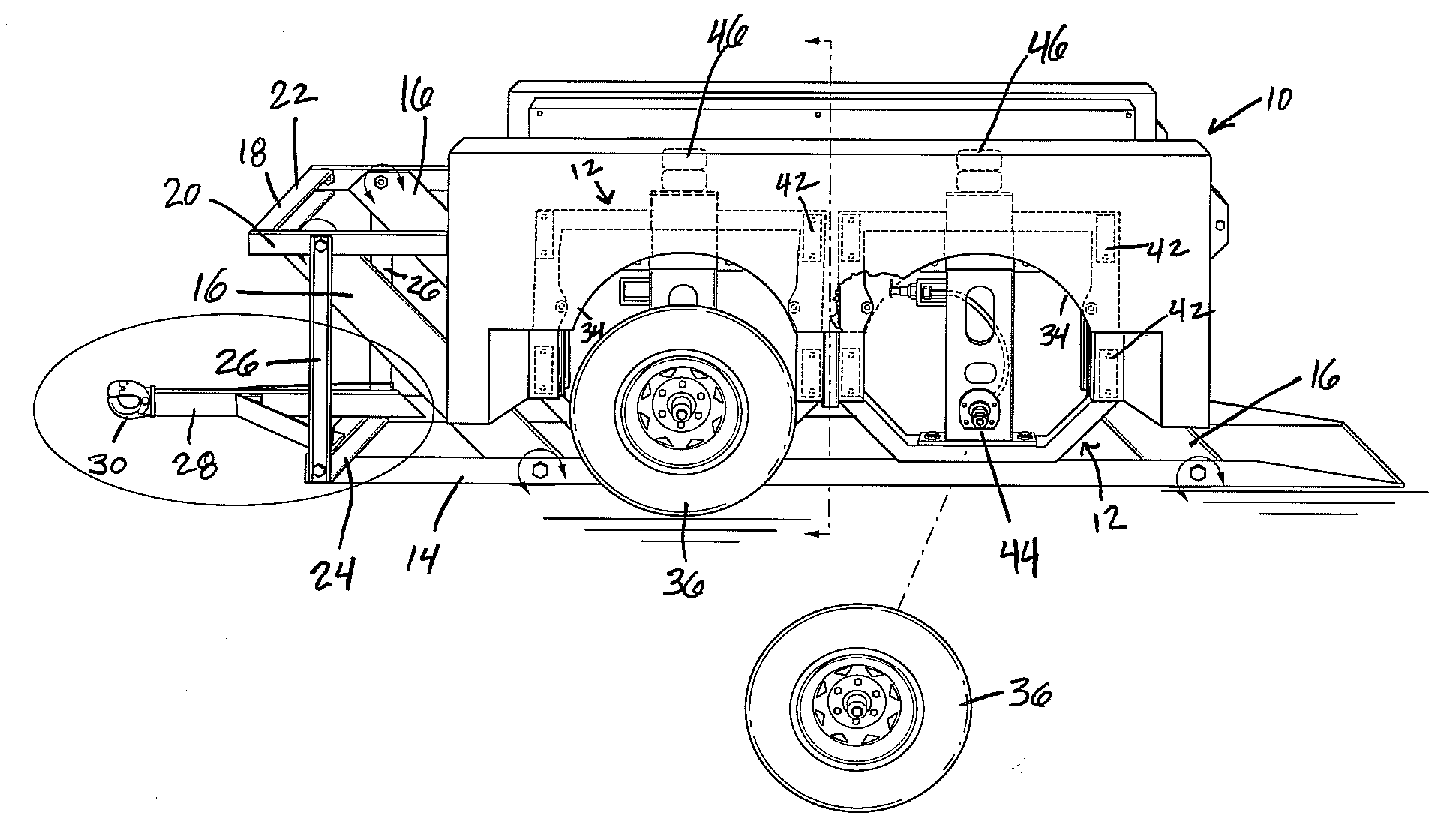 Torsion slide suspension