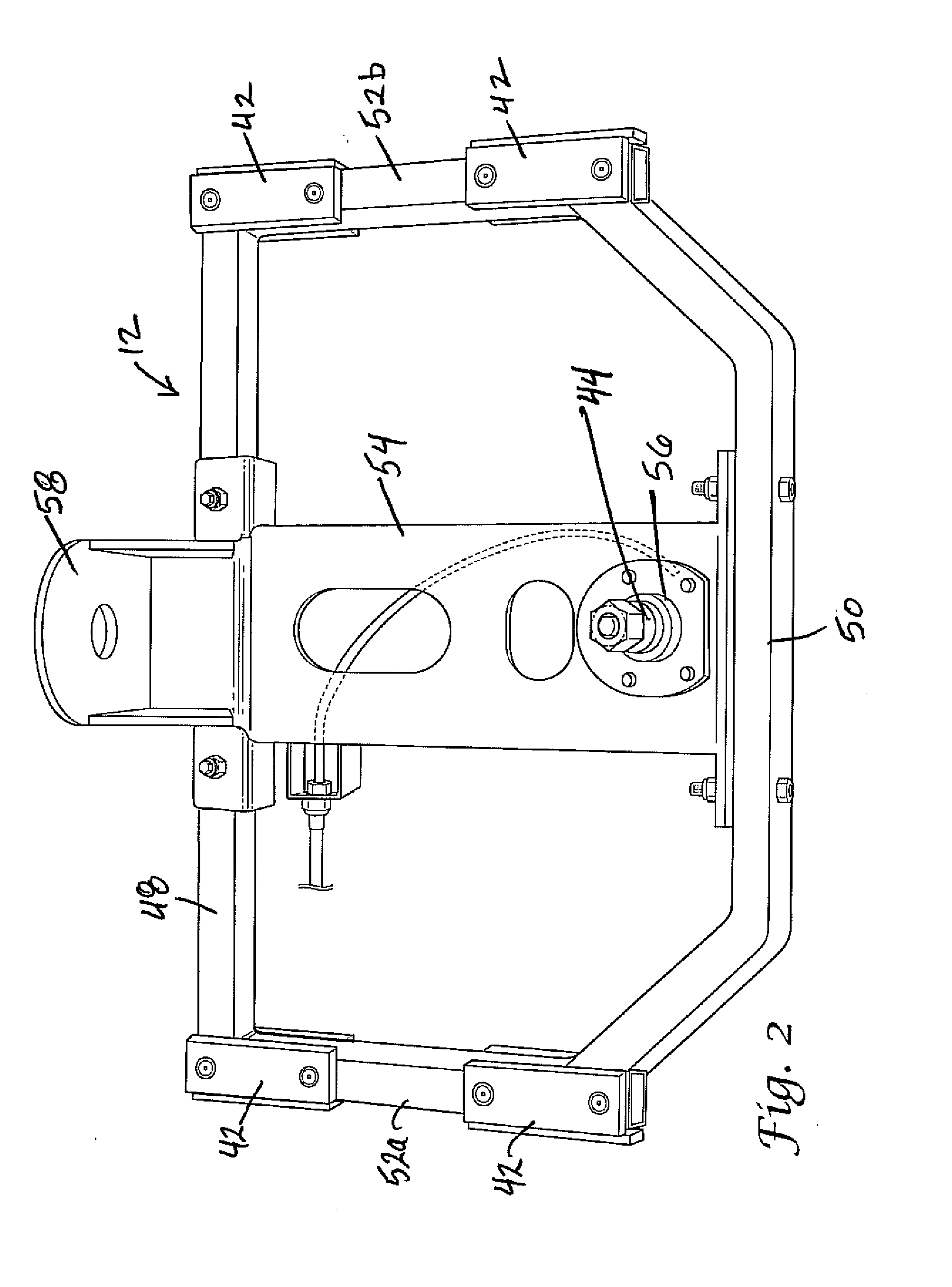 Torsion slide suspension