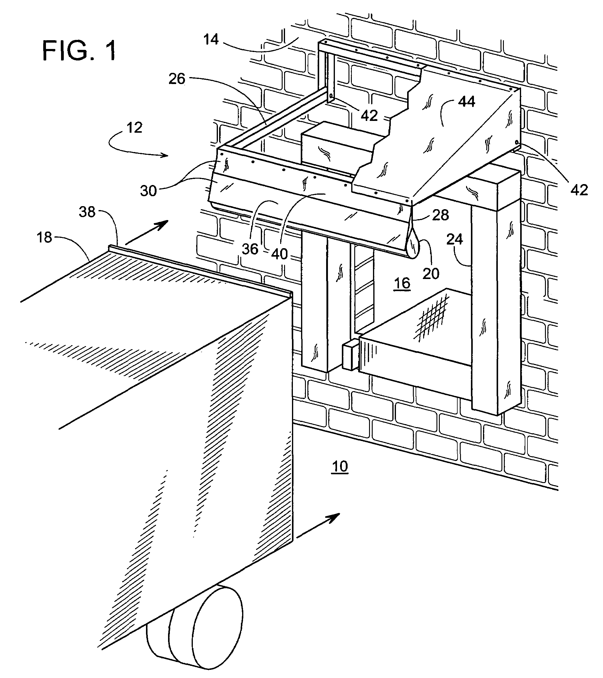 Water runoff deflector for a vehicle at a loading dock