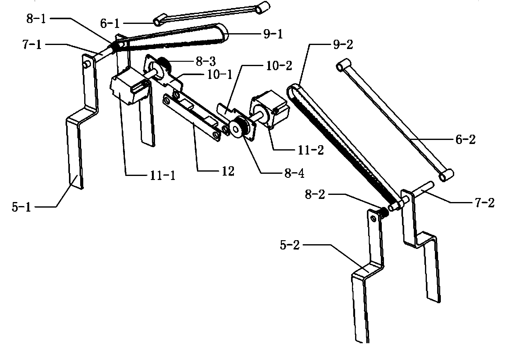 Bionic obstacle-crossing wall climbing robot and obstacle crossing method thereof